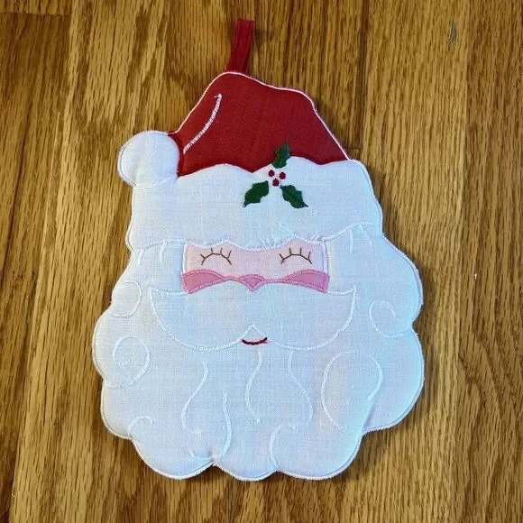 Christmas Hot Pad Set Bear Tree Poinsettia Pot Holder Trivet Kitchen Decor - Picture 5 of 6